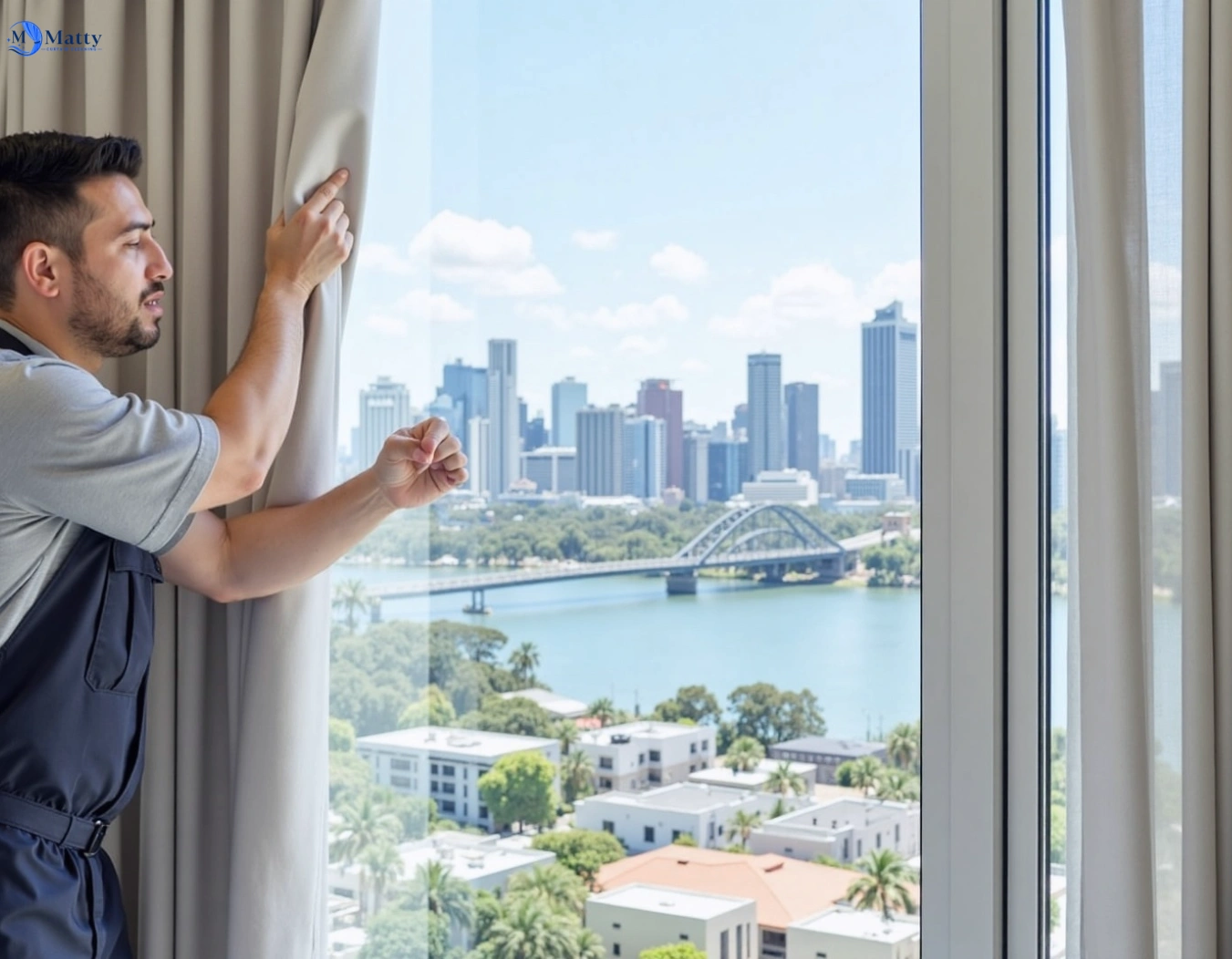 Professional curtain steam cleaning service bellevue-hill-nsw QLD by Matty Curtain Cleaning